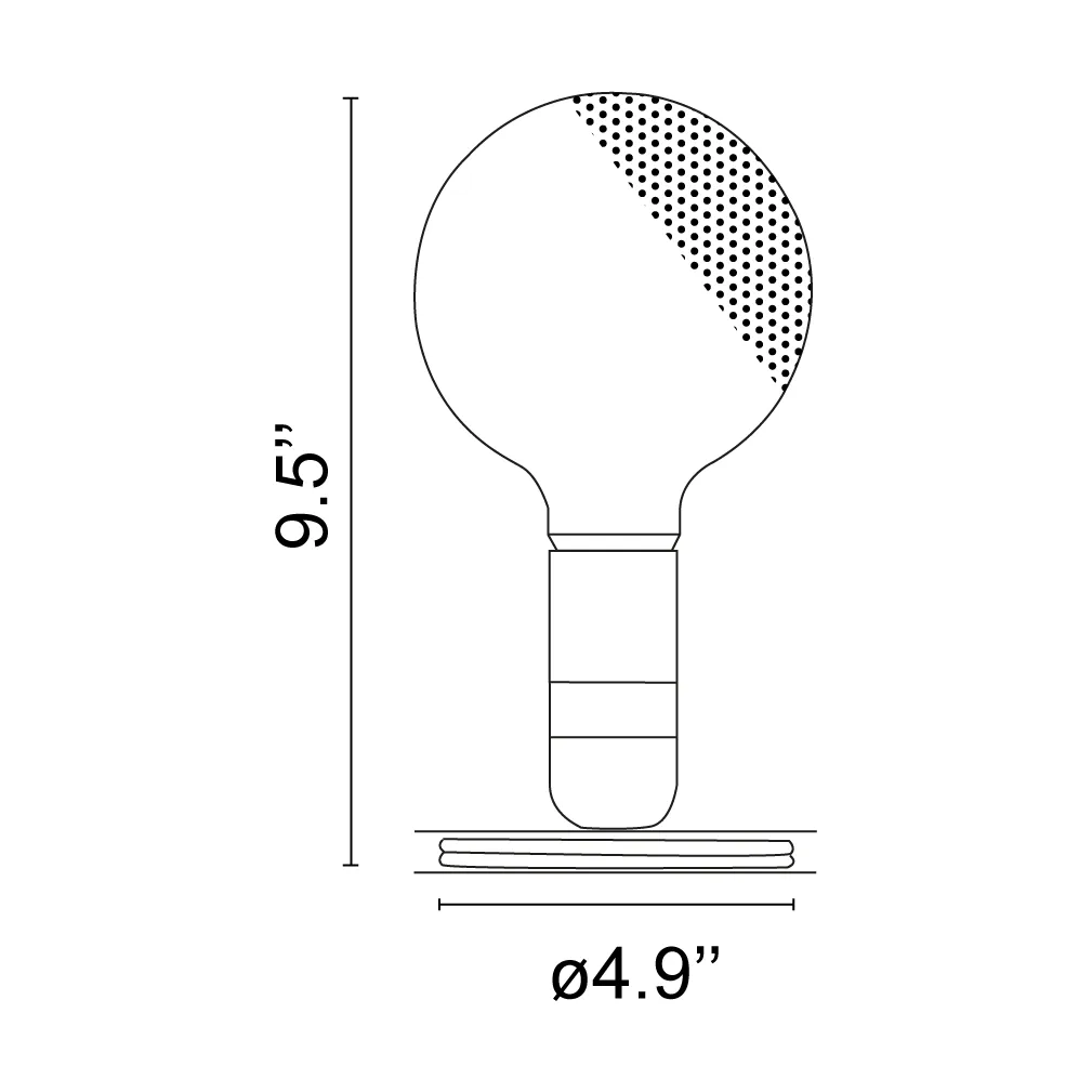 Lampadina, Nero Flos