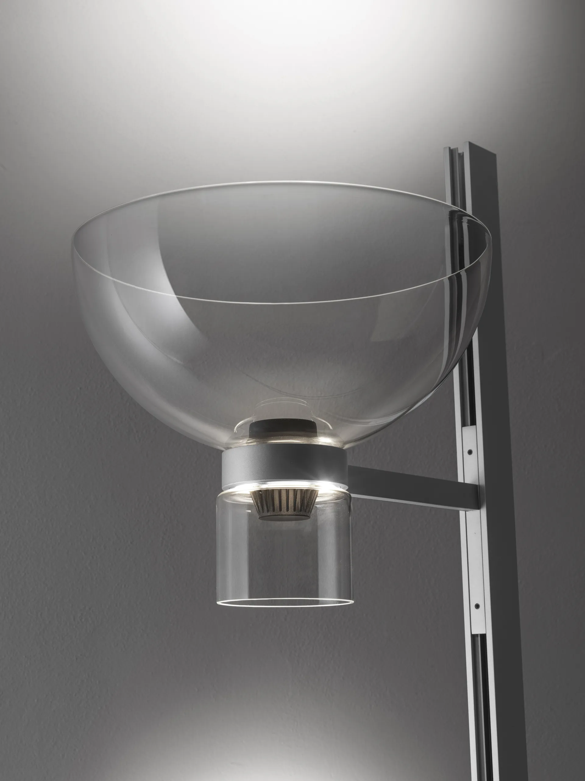 Nocturne F1 bowl lampada da terra - silver,  Flos