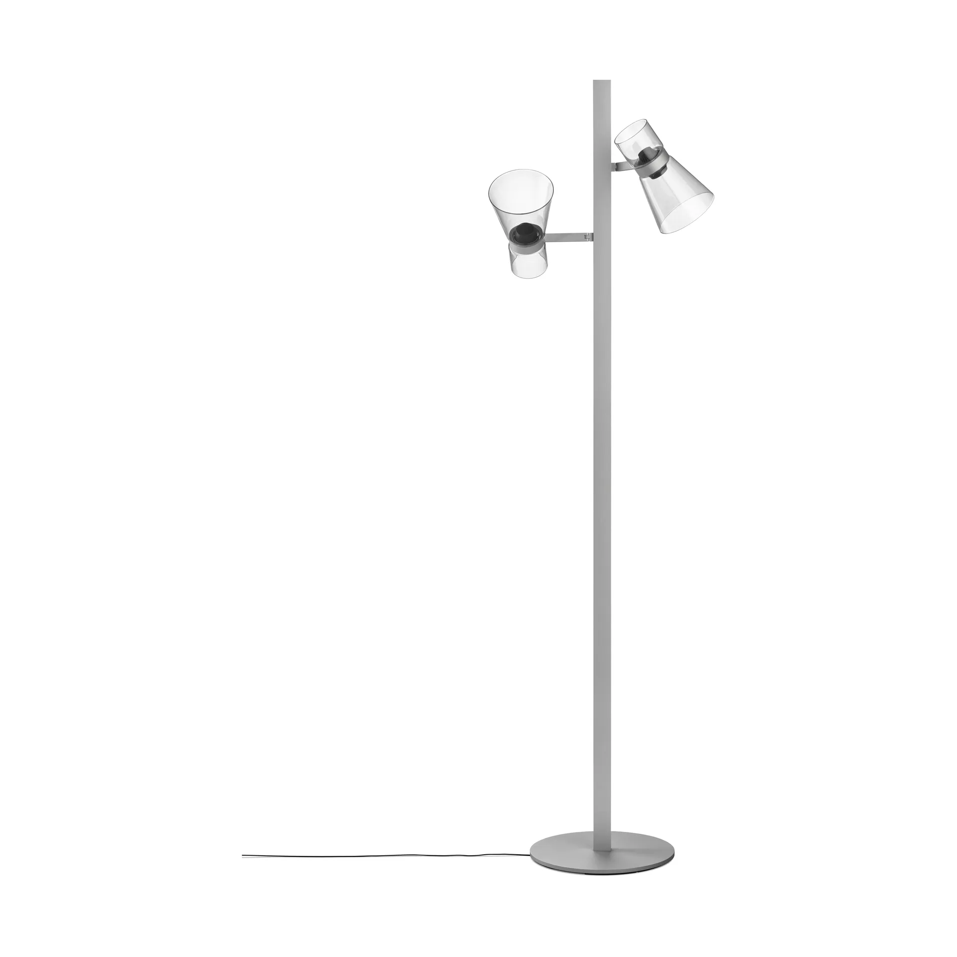Nocturne F2 cone lampada da terra - Silver,  Flos