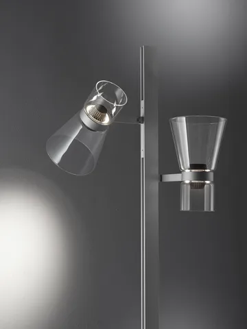 Nocturne F2 cone lampada da terra - Silver - Flos