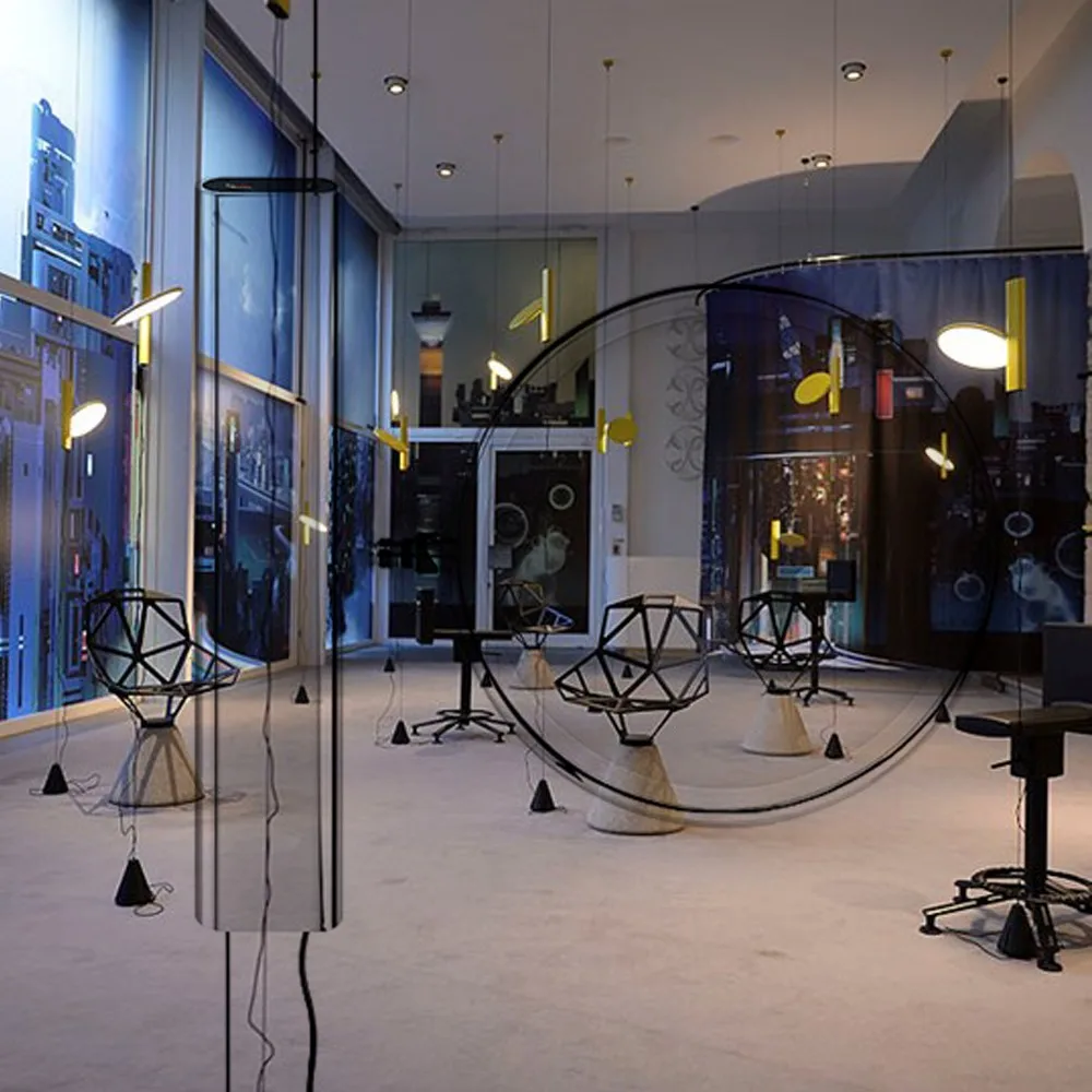 Ok lampada da pavimento e da soffitto, Nero Flos