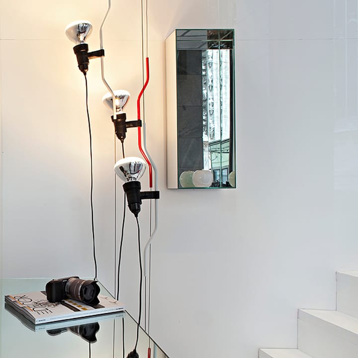 Parentesi lampada da pavimento e da soffitto, Bianco Flos