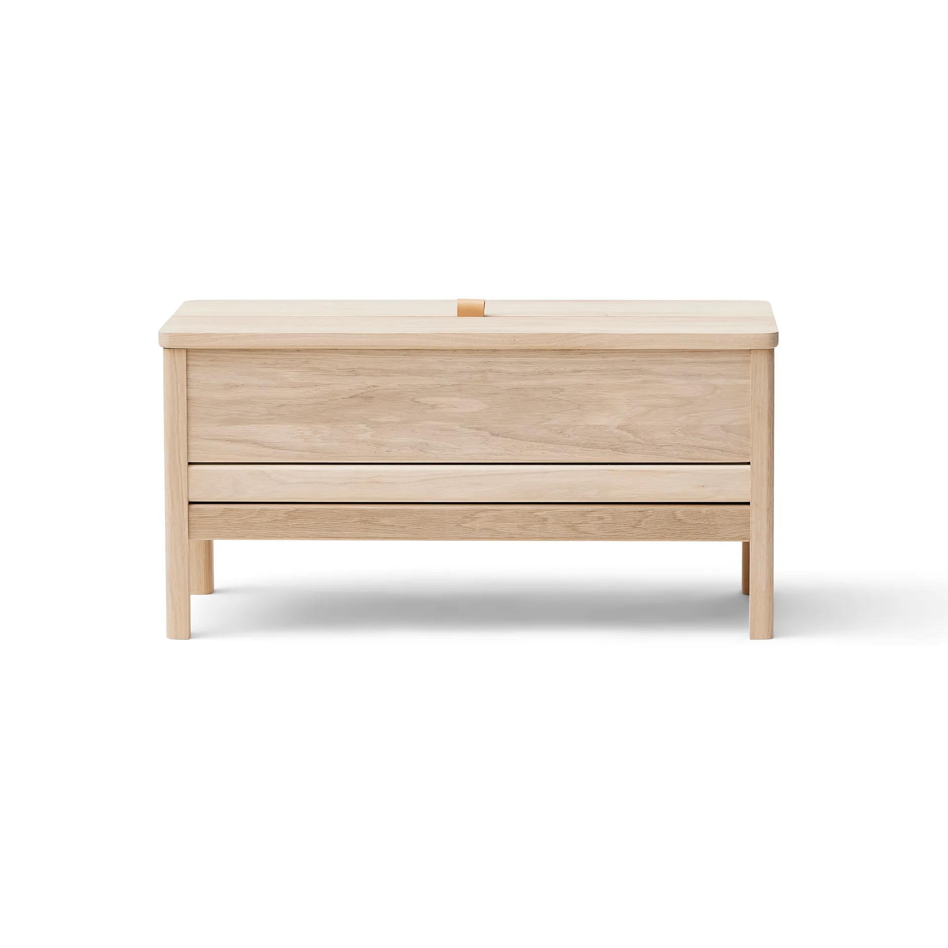 A Line panca contenitore 90 cm, Rovere sbiancato Form & Refine