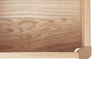 A Line panca contenitore 90 cm - Rovere sbiancato - Form & Refine