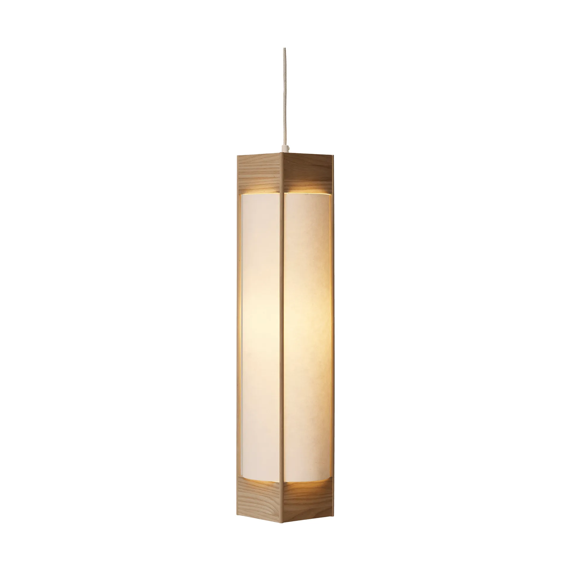 Andon lampada a sospensione, Frassino, lungo Form & Refine