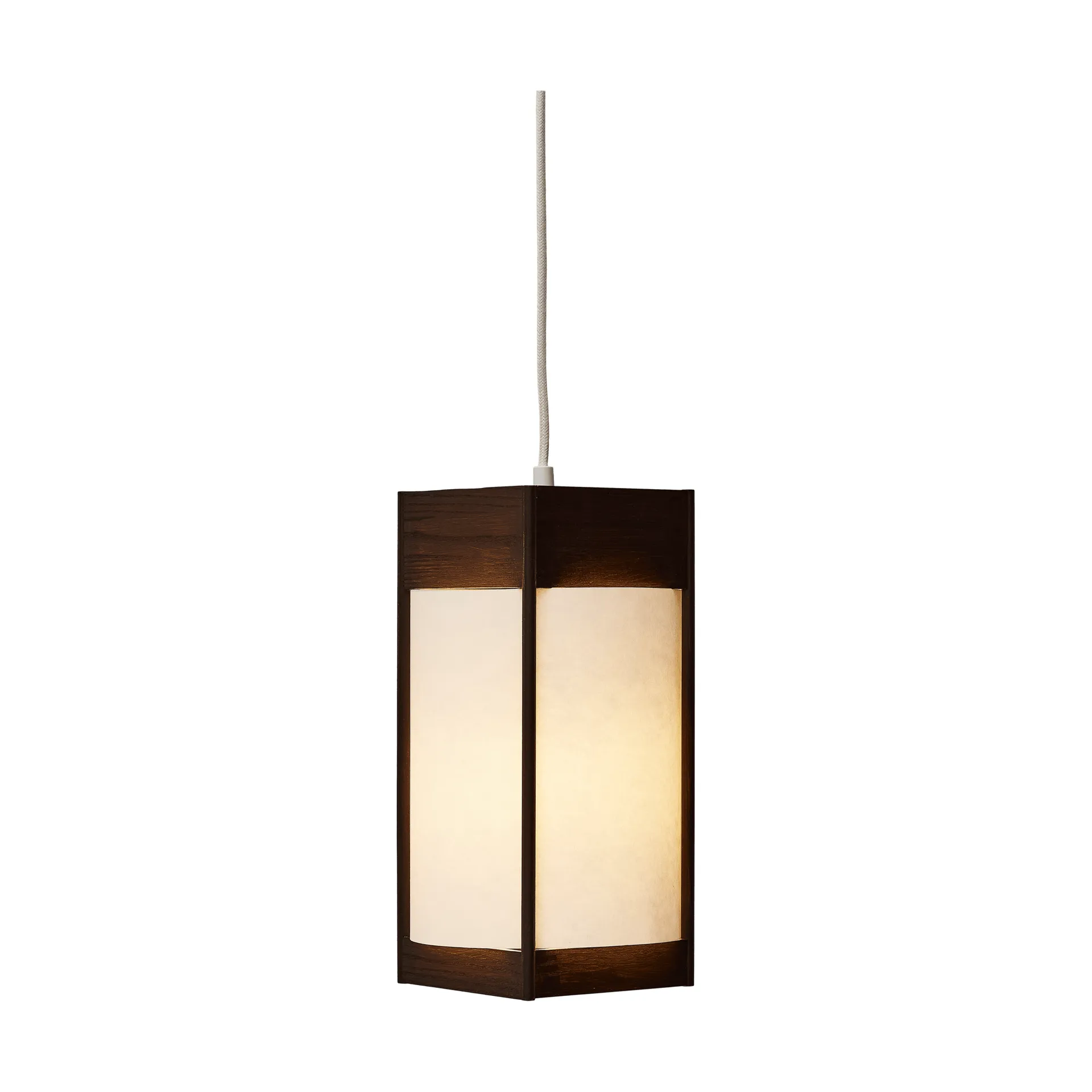 Andon lampada a sospensione, Frassino marrone scuro, medium Form & Refine