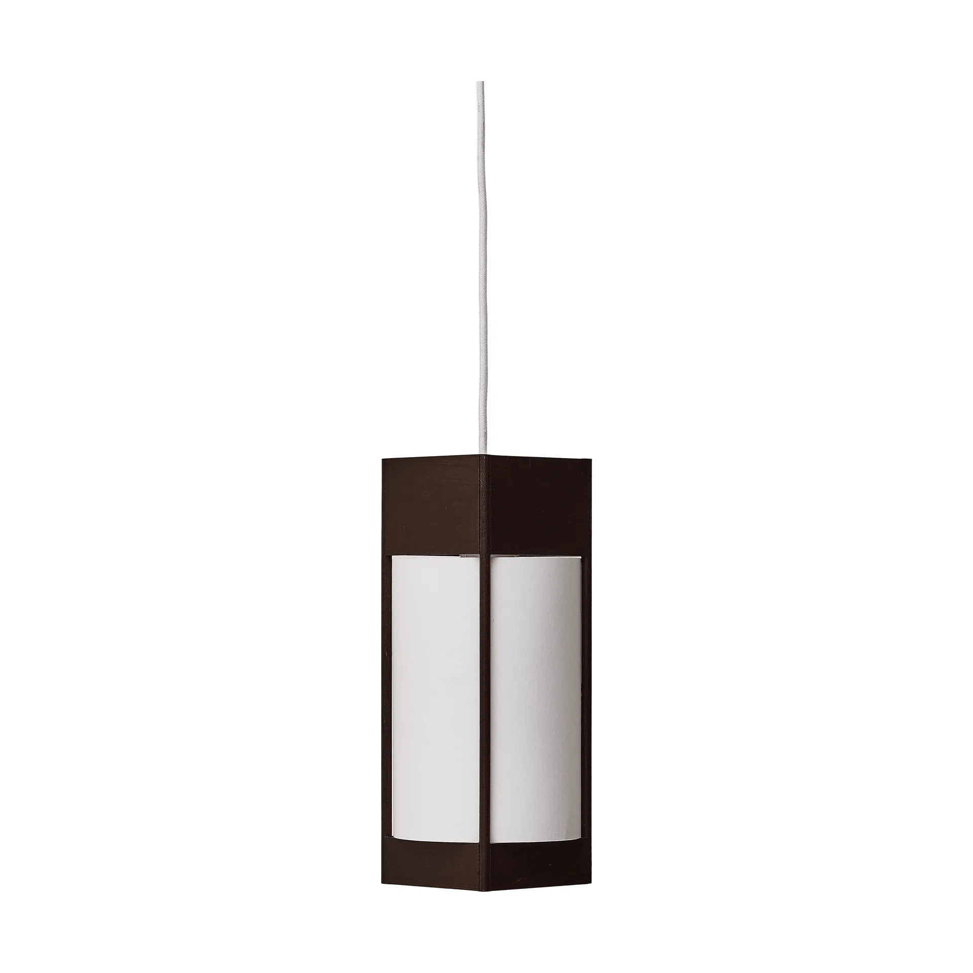 Andon lampada a sospensione, Frassino marrone scuro, small Form & Refine