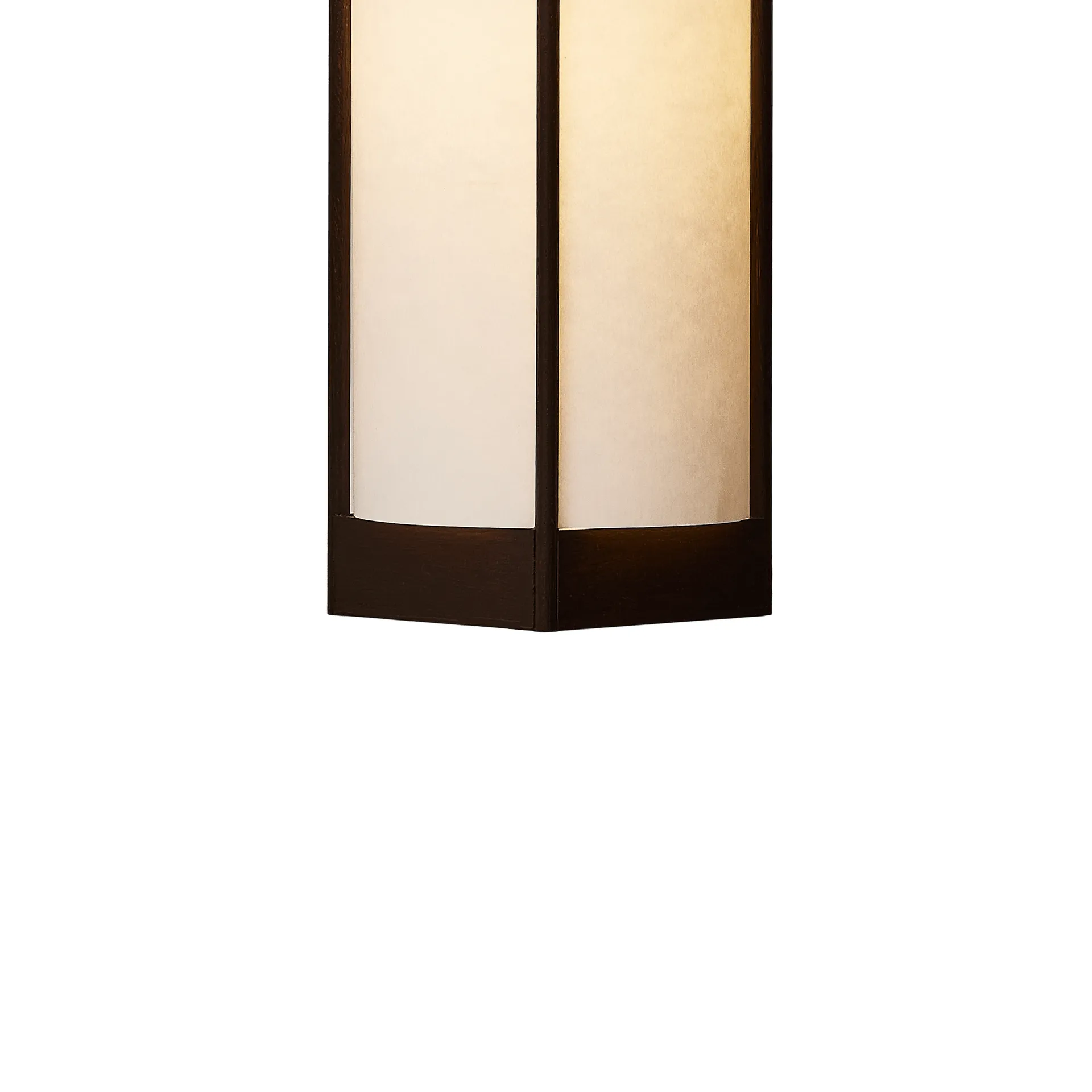 Andon lampada a sospensione, Frassino marrone scuro, small Form & Refine
