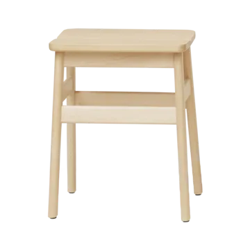Angle Standard sgabello rotondo 45 cm - Faggio, Ø32x46 cm - Form & Refine