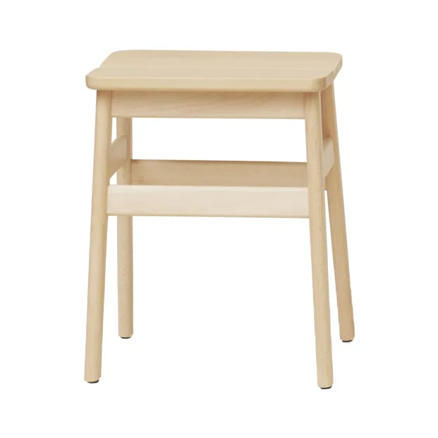 Angle Standard sgabello rotondo 45 cm - Faggio, Ø32x46 cm - Form & Refine