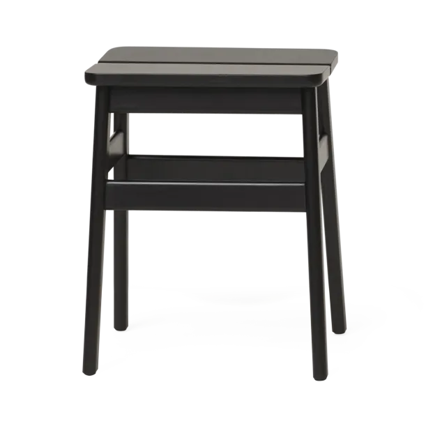 Angle Standard sgabello rotondo 45 cm - Nero, Ø32x46 cm - Form & Refine