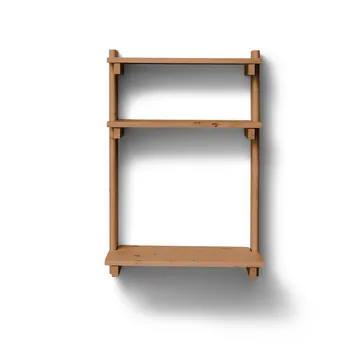 Beam Office Shelf scaffale con scrivania - Pino deep brown, 60x90,5x40 cm - Form & Refine