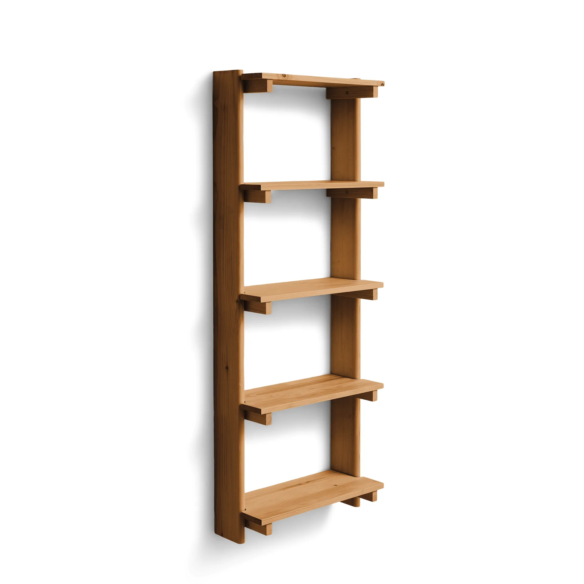 Beam Shelf mensola da parete, Pino marrone scuro, 60x167x25 cm Form & Refine