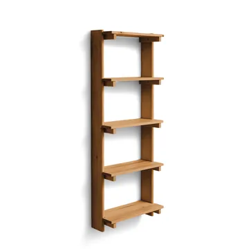 Beam Shelf mensola da parete - Pino marrone scuro, 60x167x25 cm - Form & Refine