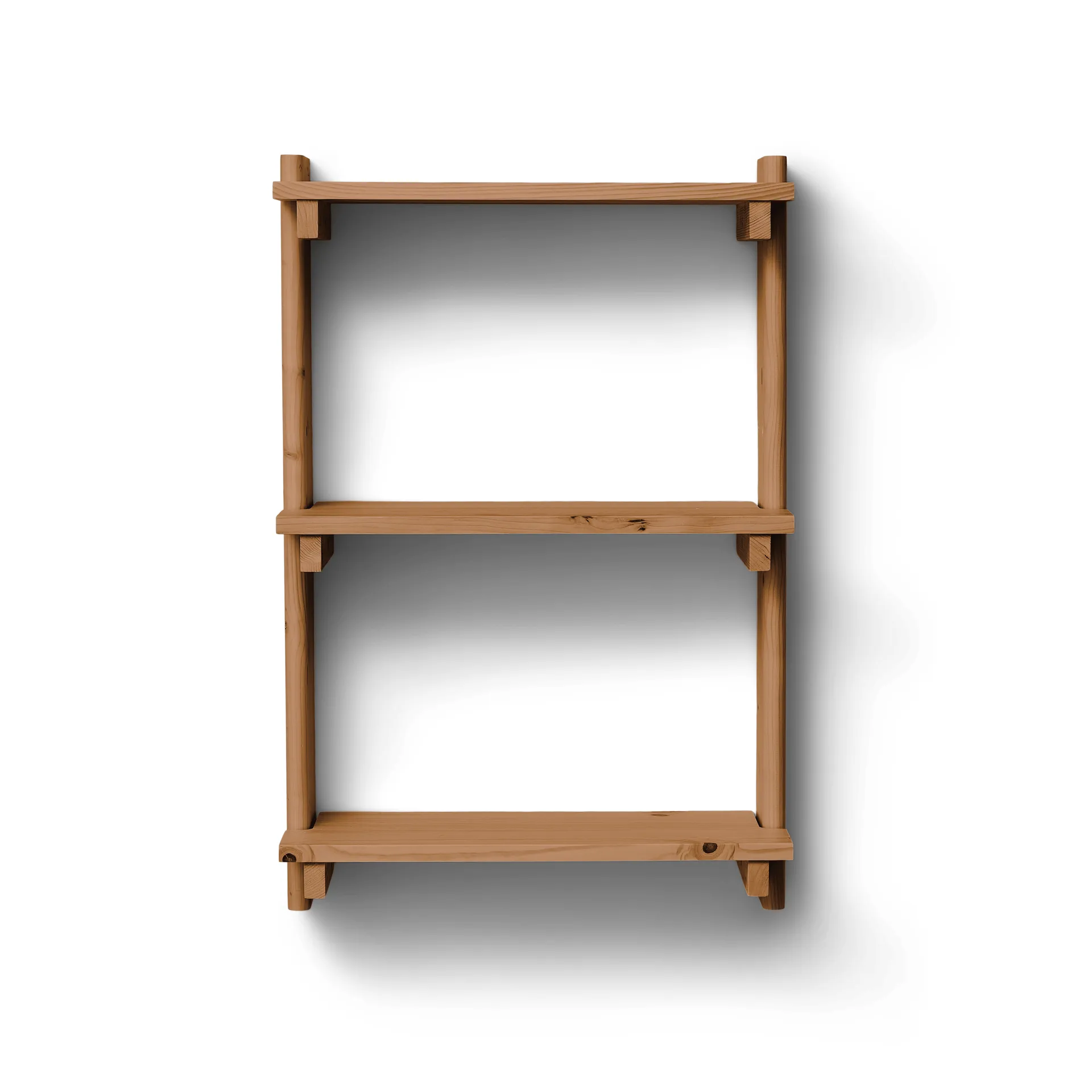 Beam Shelf mensola da parete, Pino marrone scuro, 60x90,5x25 cm Form & Refine
