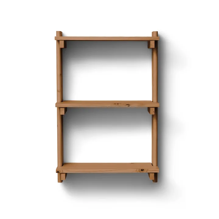 Beam Shelf mensola da parete - Pino marrone scuro, 60x90,5x25 cm - Form & Refine