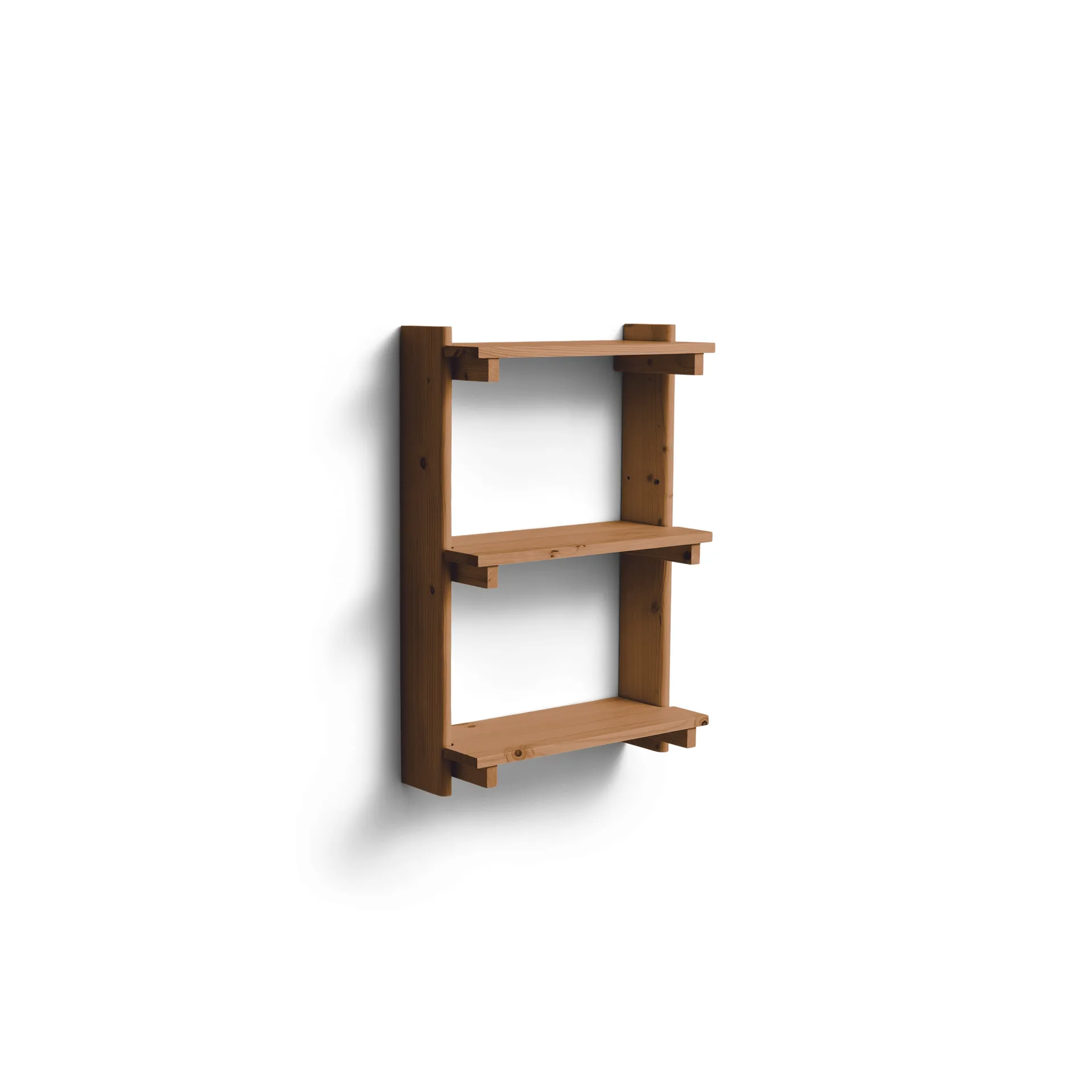 Beam Shelf mensola da parete, Pino marrone scuro, 60x90,5x25 cm Form & Refine