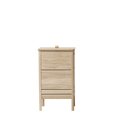 Cesto portabiancheria A Line - Rovere bianco - Form & Refine