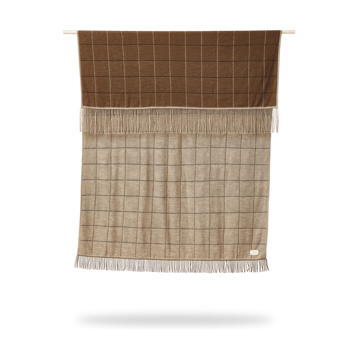Coperta Aymara 130x190 cm - Nuovo quadrato marrone - Form & Refine