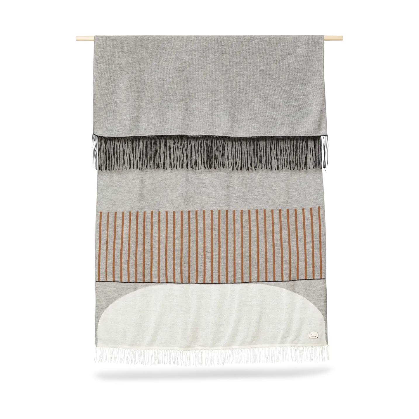 Coperta Aymara 130x190 cm, Pattern grigio Form & Refine