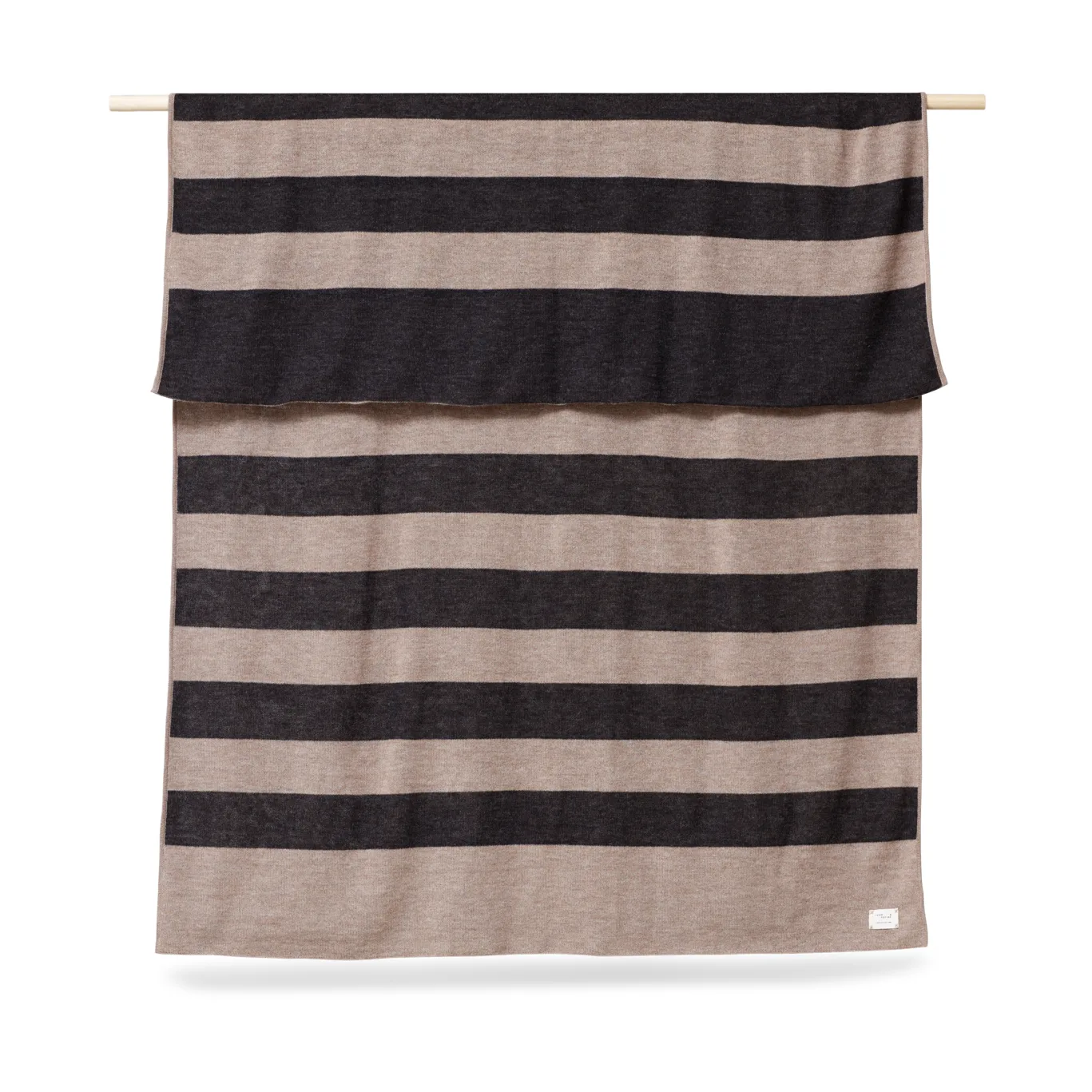 Coperta Aymara 130x190 cm, Ribbon Beige-nero Form & Refine