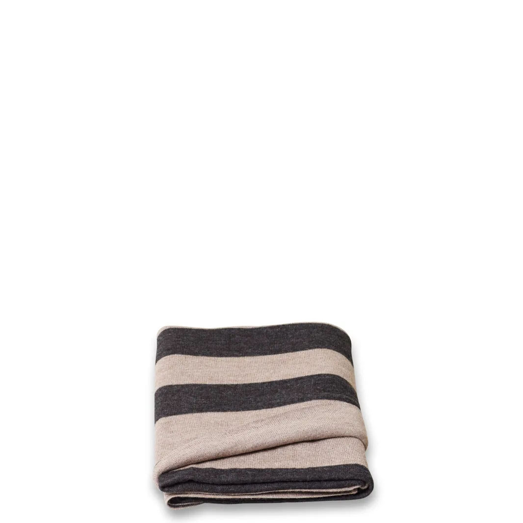 Coperta Aymara 130x190 cm, Ribbon Beige-nero Form & Refine