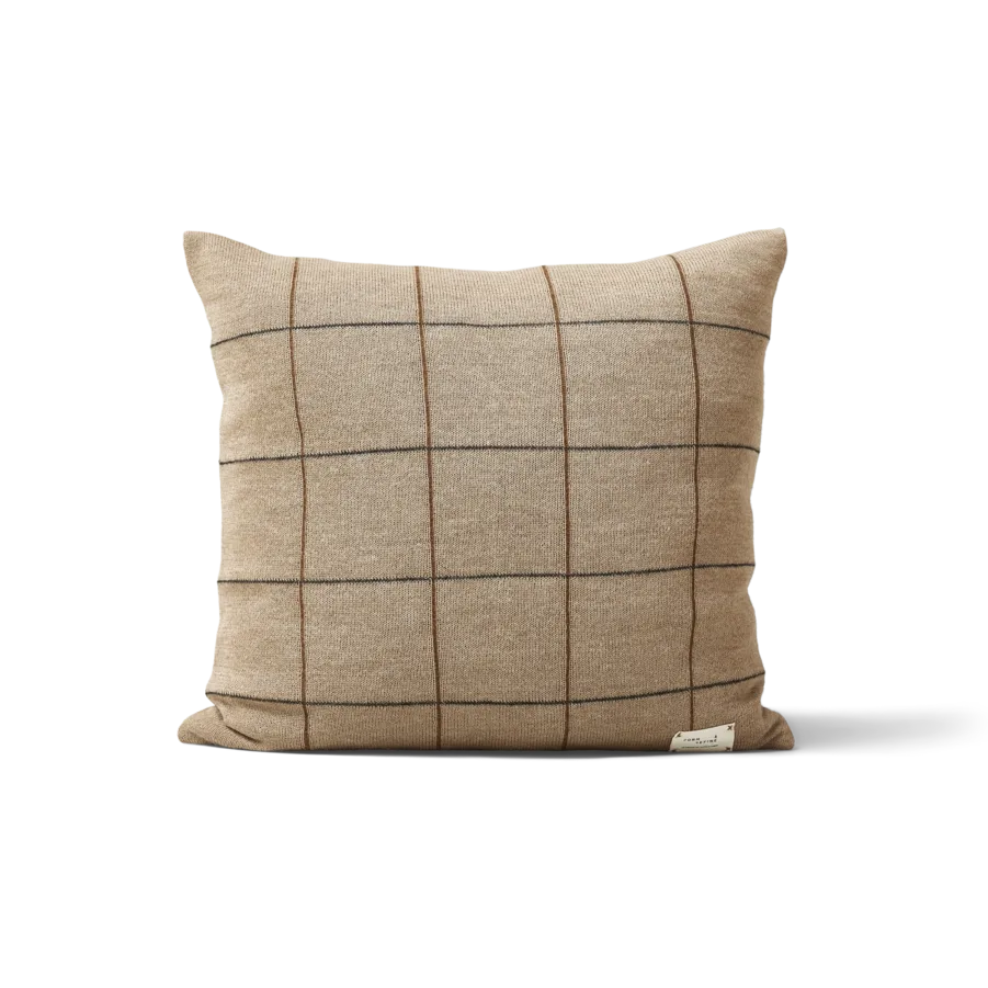 Cuscino Aymara 52x52 cm, Nuovo quadrato marrone Form & Refine