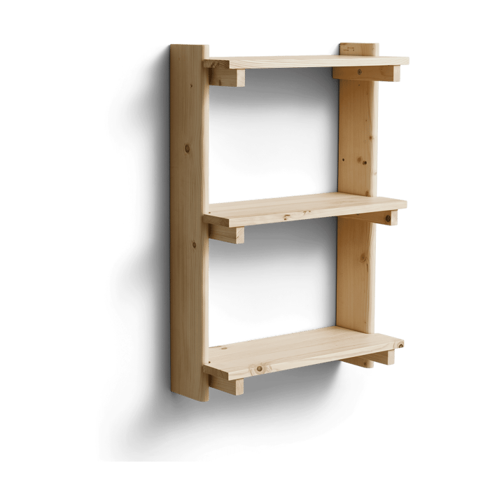 Mensola da parete Beam a 3 ripiani, Legno di pino Form & Refine