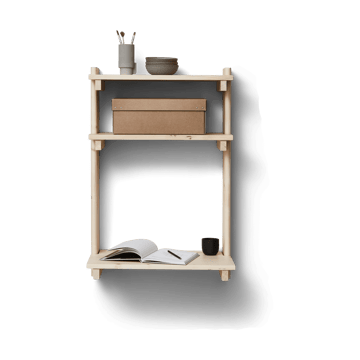 Mensola da parete con scrivania Beam - Legno di pino - Form & Refine