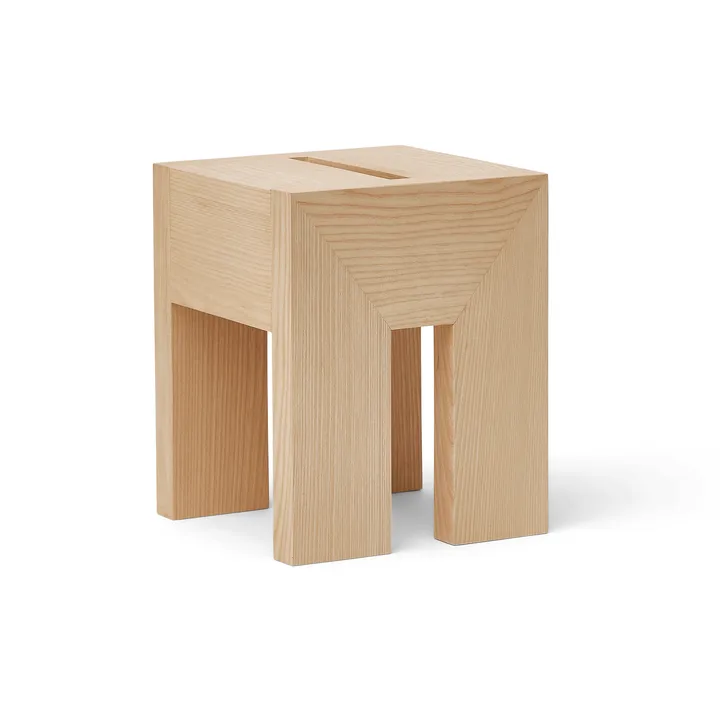 Monolith tavolino lato - Frassino, 29x29x36 cm - Form & Refine