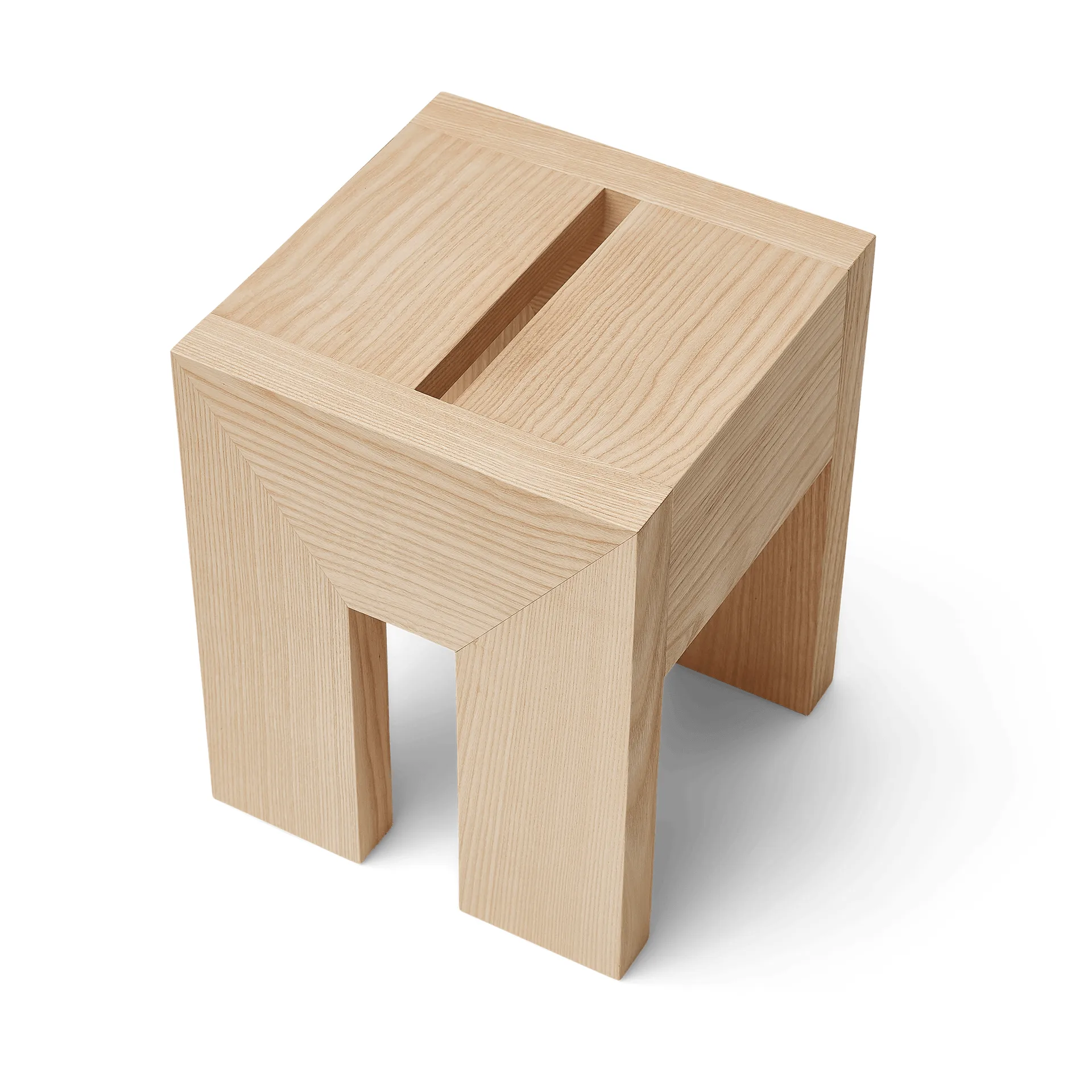 Monolith tavolino lato, Frassino, 29x29x36 cm Form & Refine