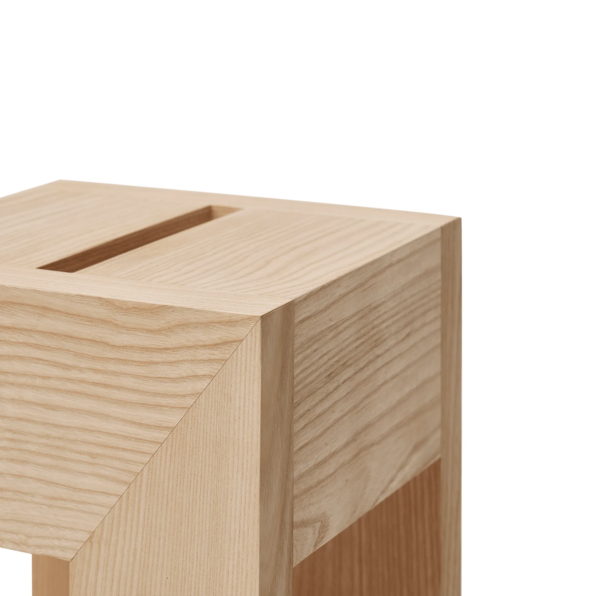 Monolith tavolino lato, Frassino, 29x29x36 cm Form & Refine