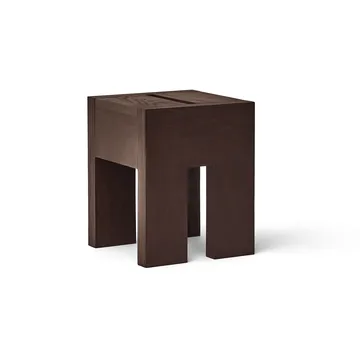 Monolith tavolino lato - Frassino marrone scuro, 29x29x36 cm - Form & Refine