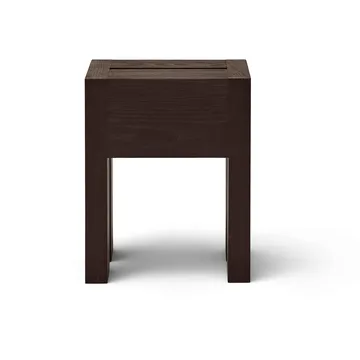 Monolith tavolino lato - Frassino marrone scuro, 29x29x36 cm - Form & Refine