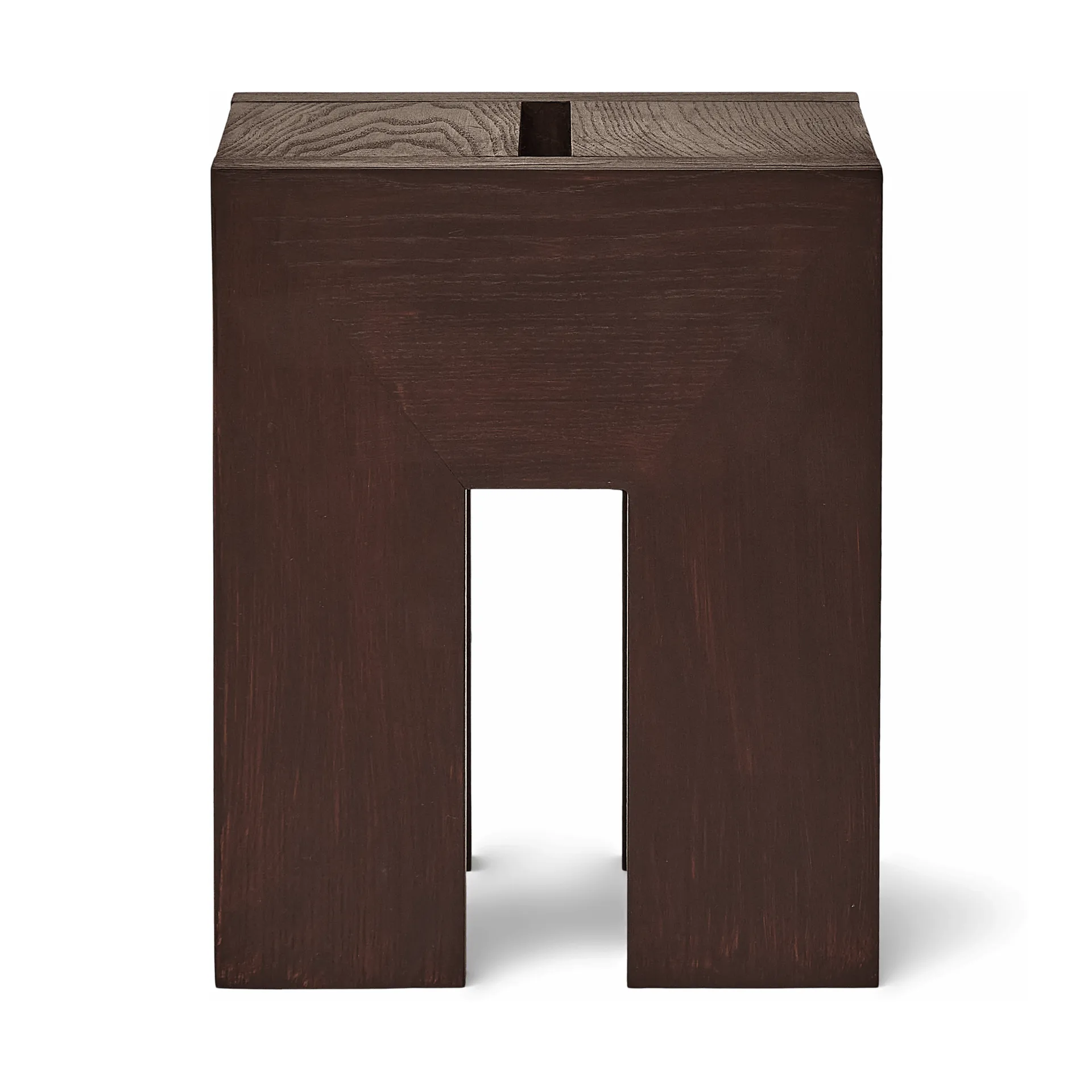 Monolith tavolino lato, Frassino marrone scuro, 29x29x36 cm Form & Refine