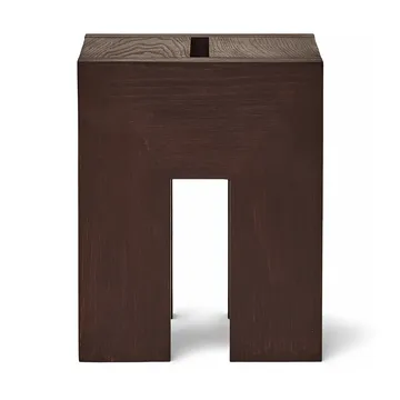 Monolith tavolino lato - Frassino marrone scuro, 29x29x36 cm - Form & Refine