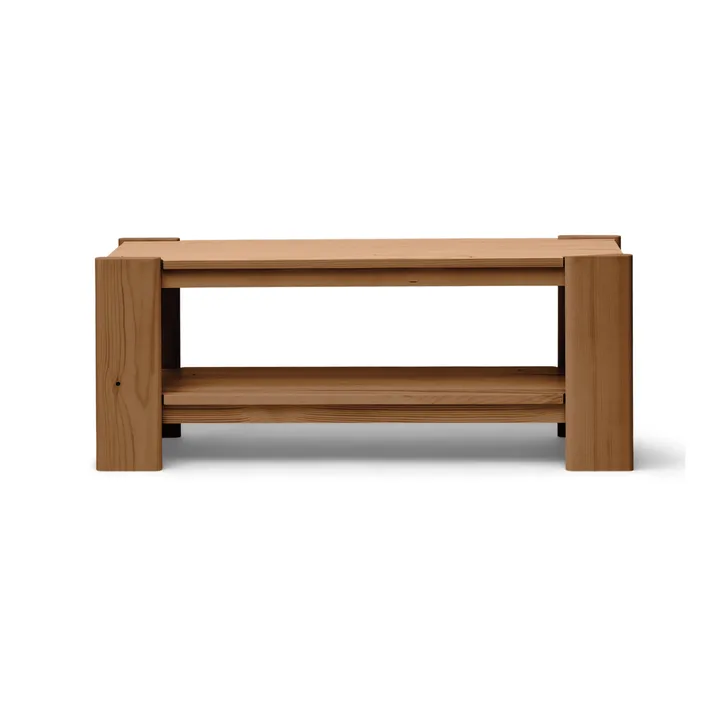 Panca Beam - Pino marrone scuro, 112x45x33 cm - Form & Refine