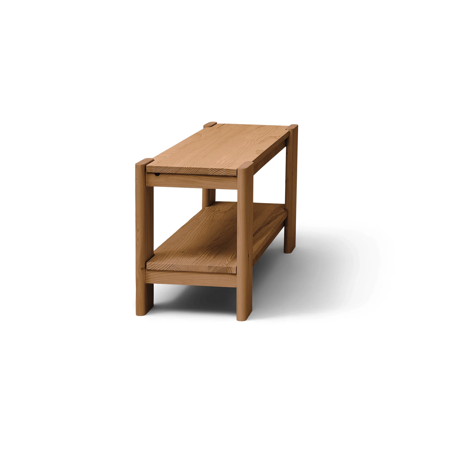 Panca Beam, Pino marrone scuro, 112x45x33 cm Form & Refine