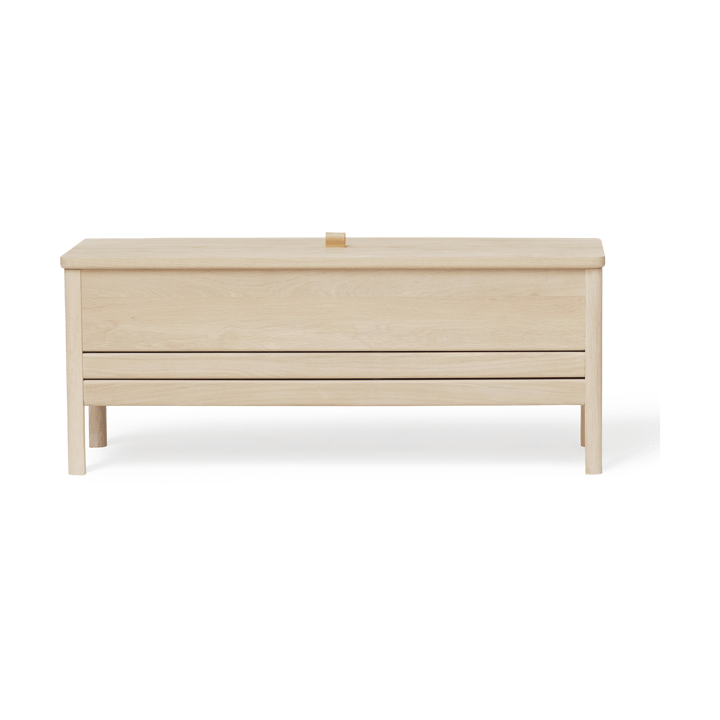 Panca contenitore A Line da 111 cm - Rovere bianco - Form & Refine