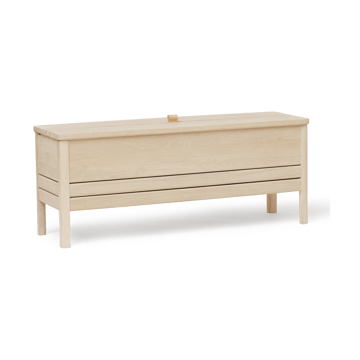 Panca contenitore A Line da 111 cm - Rovere bianco - Form & Refine