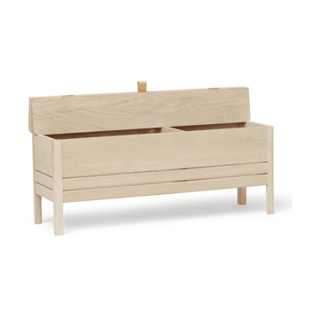 Panca contenitore A Line da 111 cm - Rovere bianco - Form & Refine