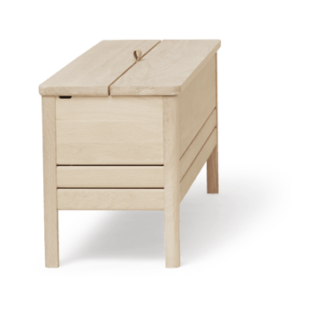 Panca contenitore A Line da 111 cm - Rovere bianco - Form & Refine