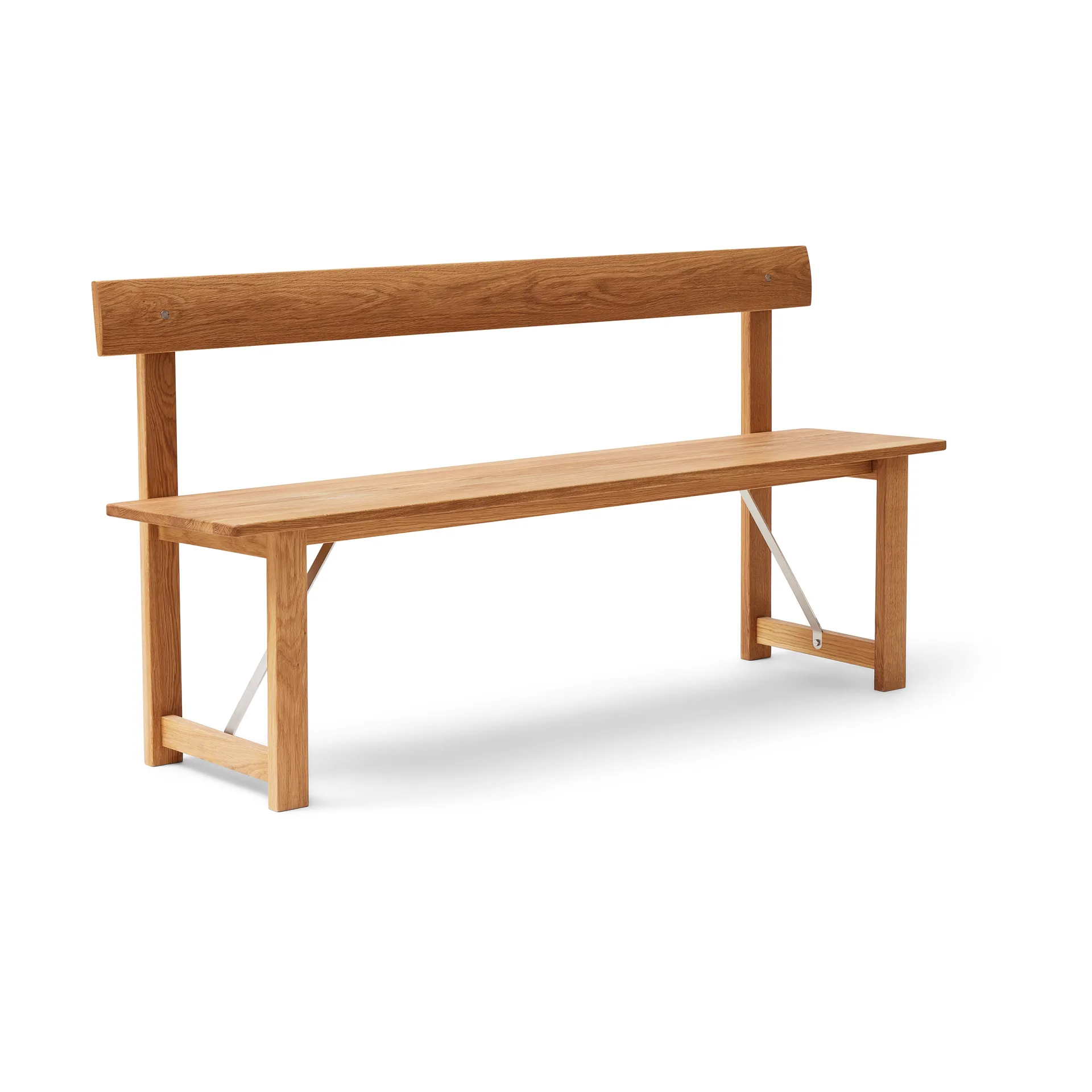 Panca Position 155 cm, Rovere-acciaio Form & Refine