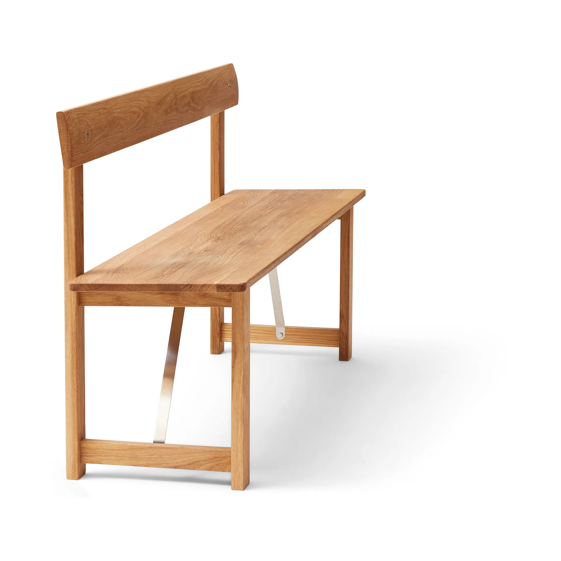 Panca Position 155 cm, Rovere-acciaio Form & Refine