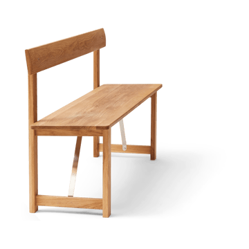 Panca Position 155 cm - Rovere-acciaio - Form & Refine