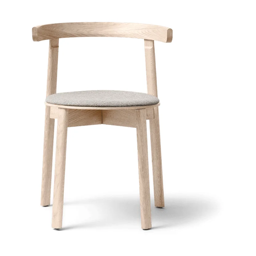 Sedia Lunar, Rovere bianco-Hallingdal 65-0227 Form & Refine