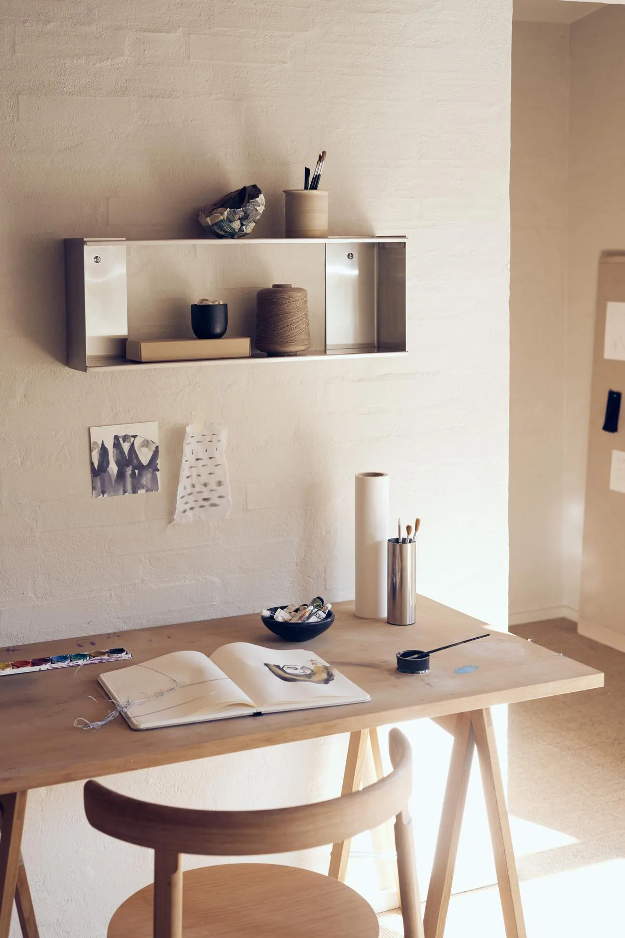 Sedia Lunar, Rovere bianco Form & Refine