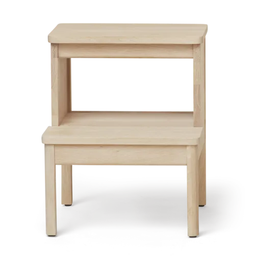 Sgabello a gradini A Line, Rovere bianco Form & Refine