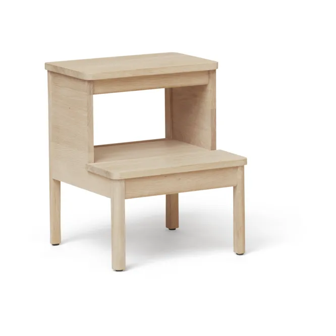 Sgabello a gradini A Line, Rovere bianco Form & Refine