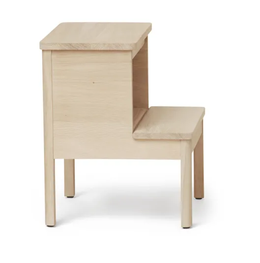 Sgabello a gradini A Line, Rovere bianco Form & Refine